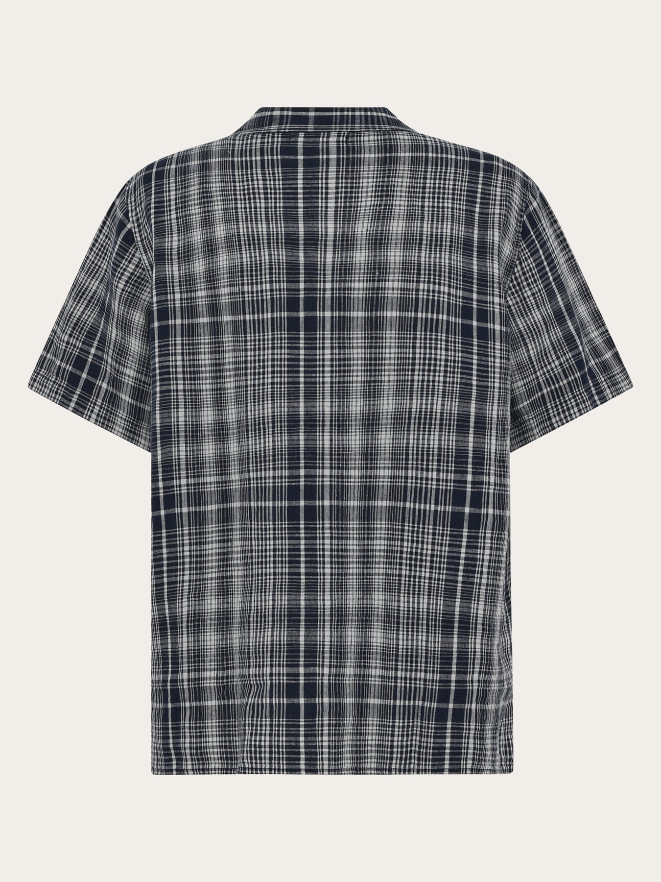 Relaxed Linen Short Sleeve Shirt Navy