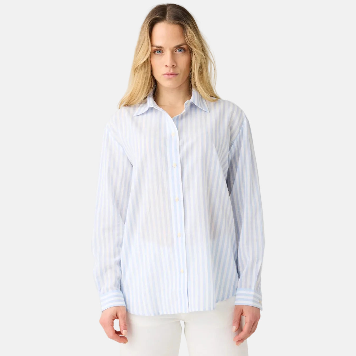 Loose Blue Stripe Shirt