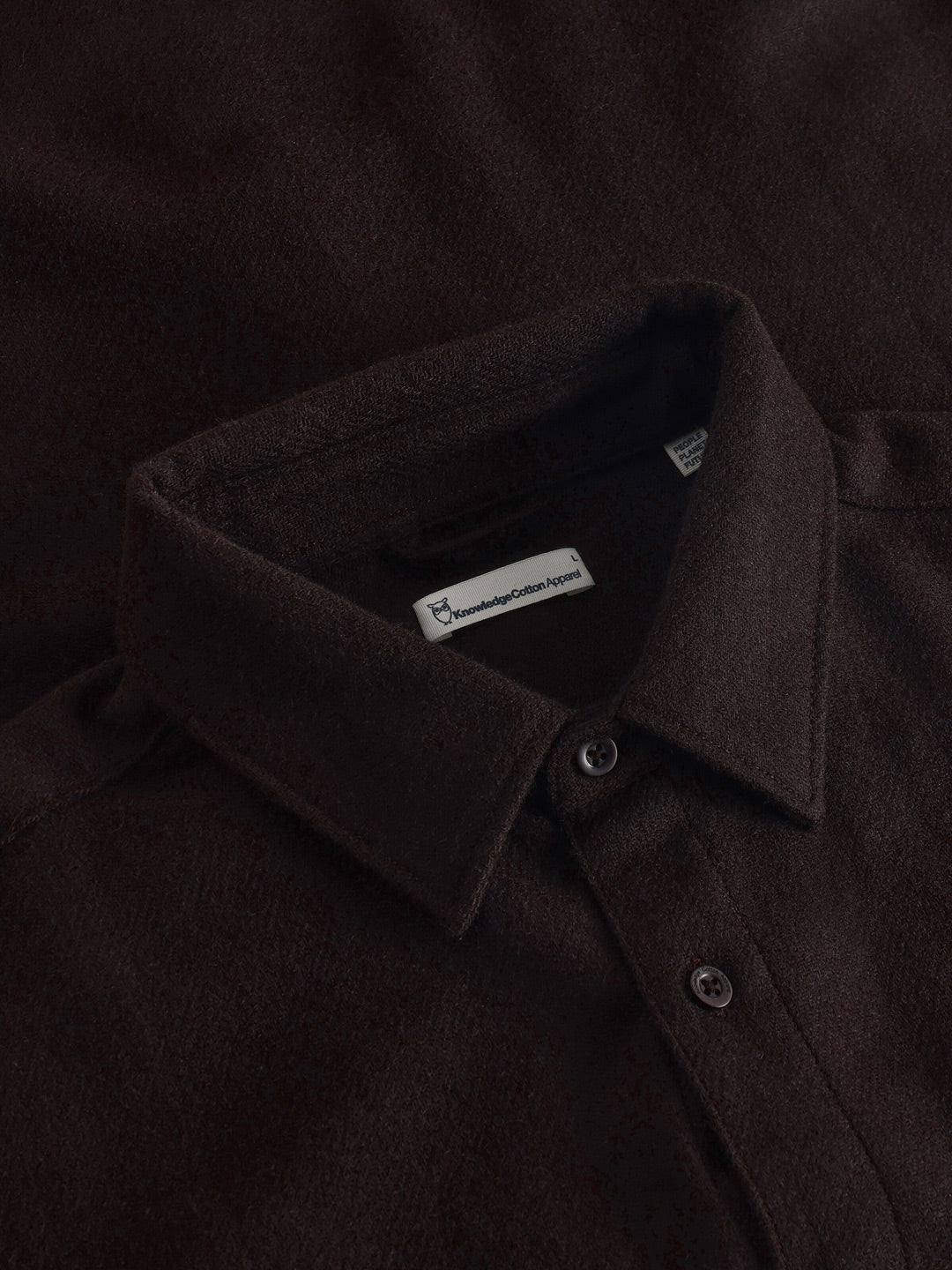 Dune Merino Wool Regular Shirt Chocolate Torte