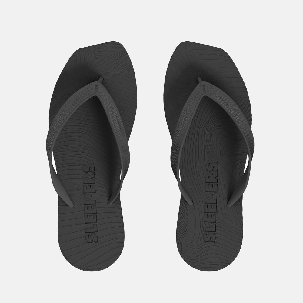 Flip Flop Tapered Platform Women's Black - SLEEPERS