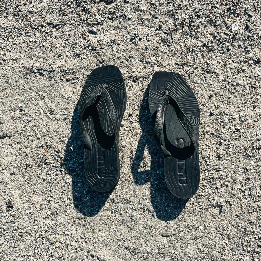 Flip Flop Tapered Platform Women's Black - SLEEPERS