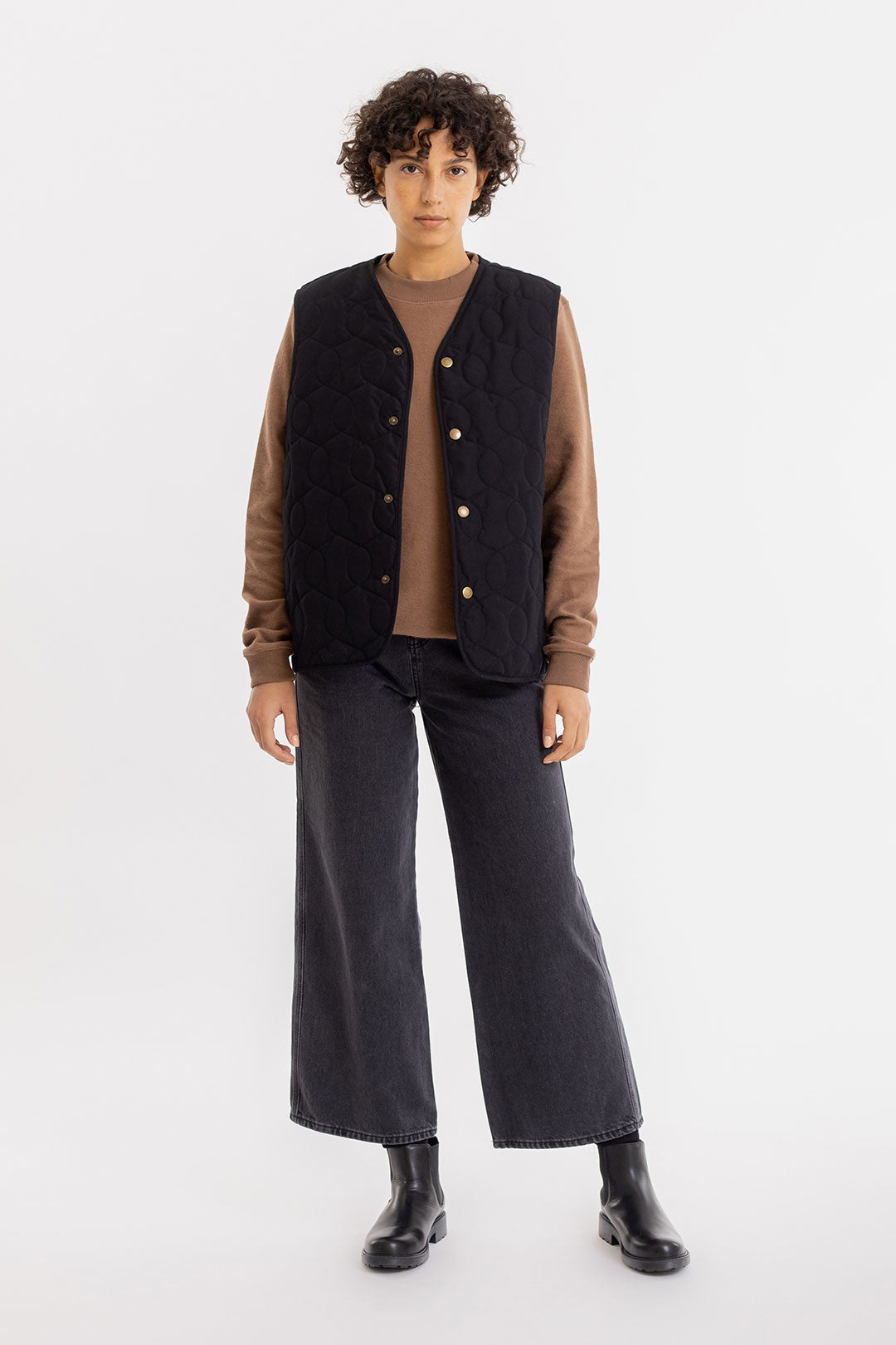 Sweatshirt Big Collar Chestnut - ROTHOLZ