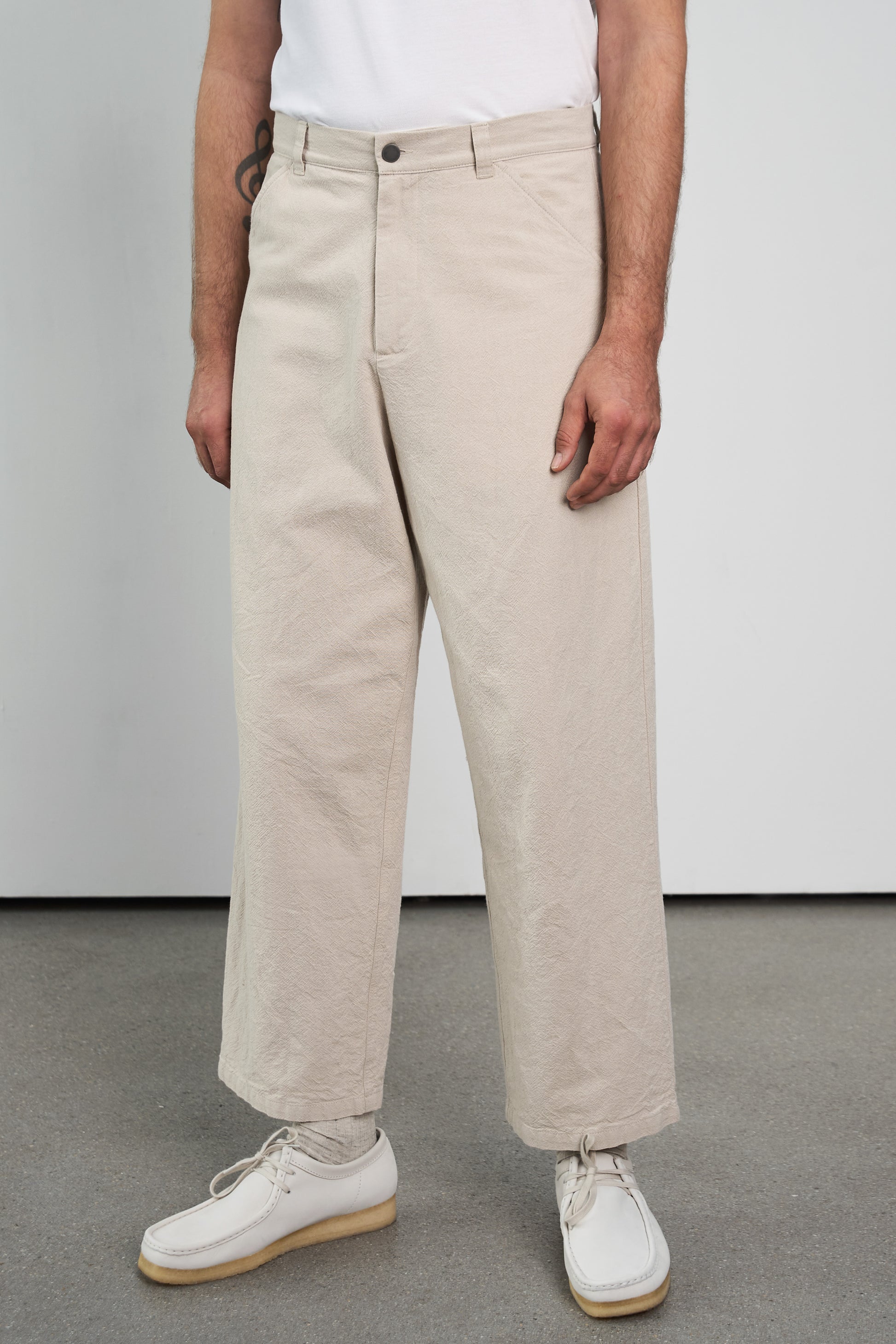 Carlo Canvas Trousers Sand