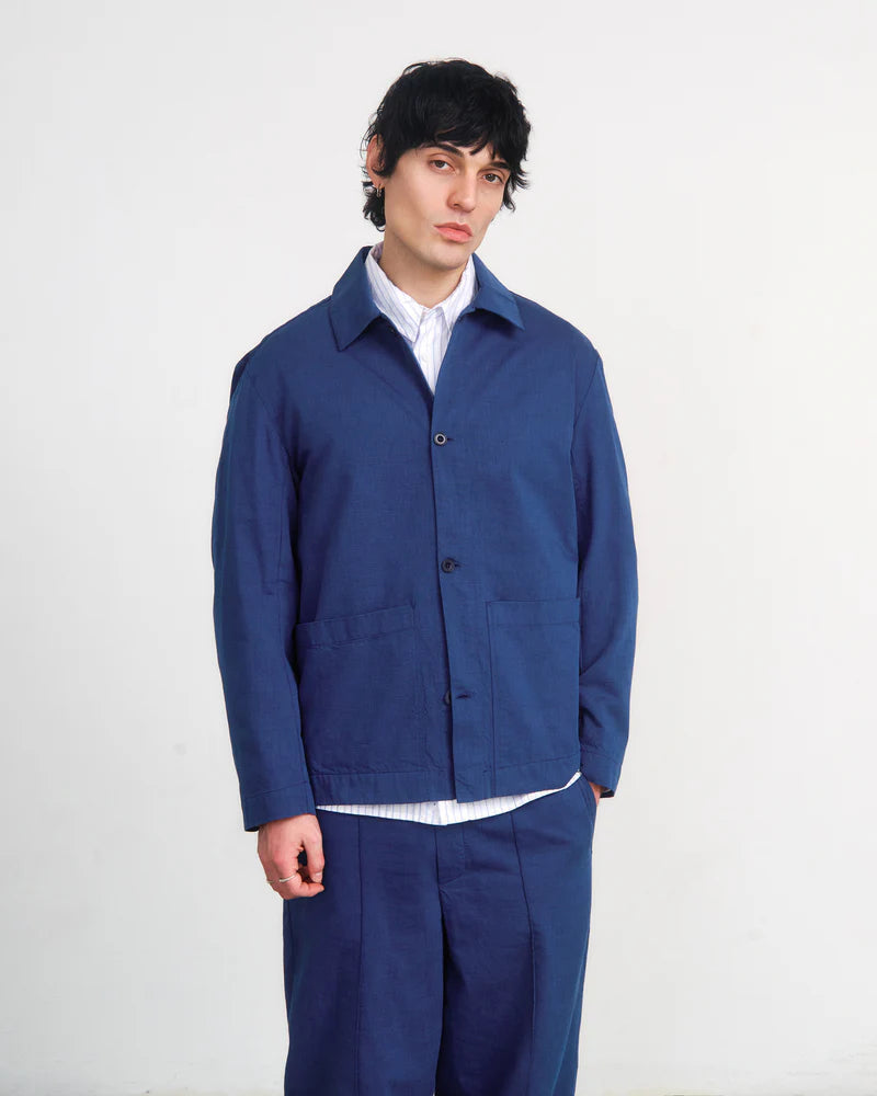 Light Overjacket Ocean Blue Organic Cotton