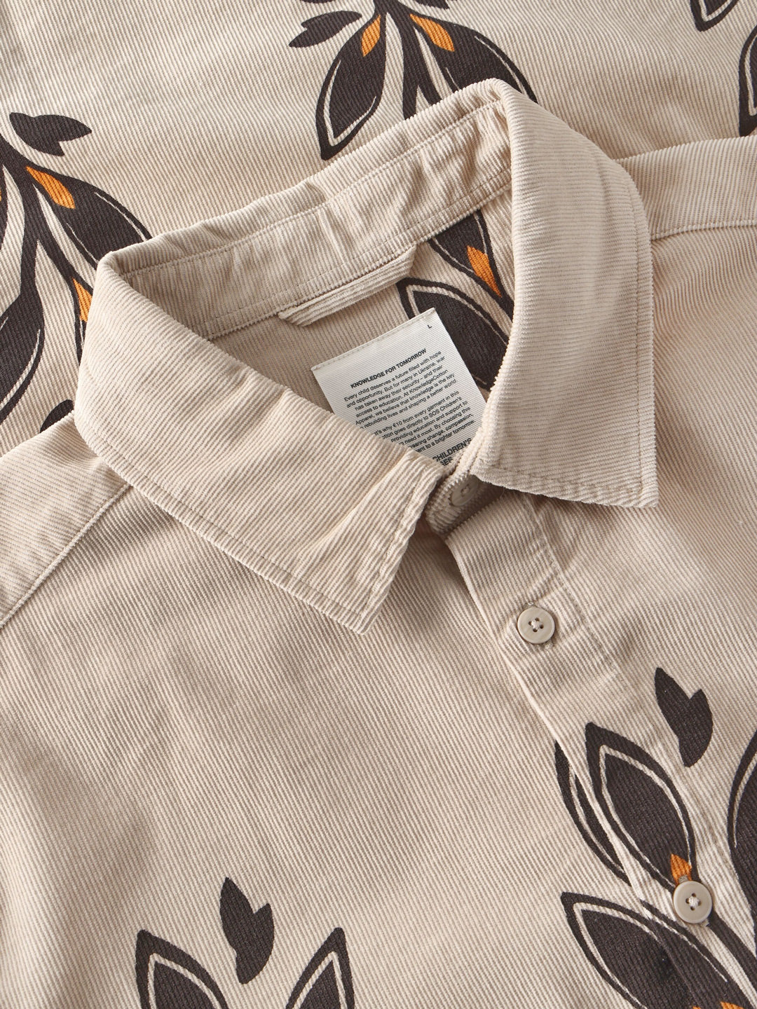 SOS Organic Cotton Corduroy Printed Shirt