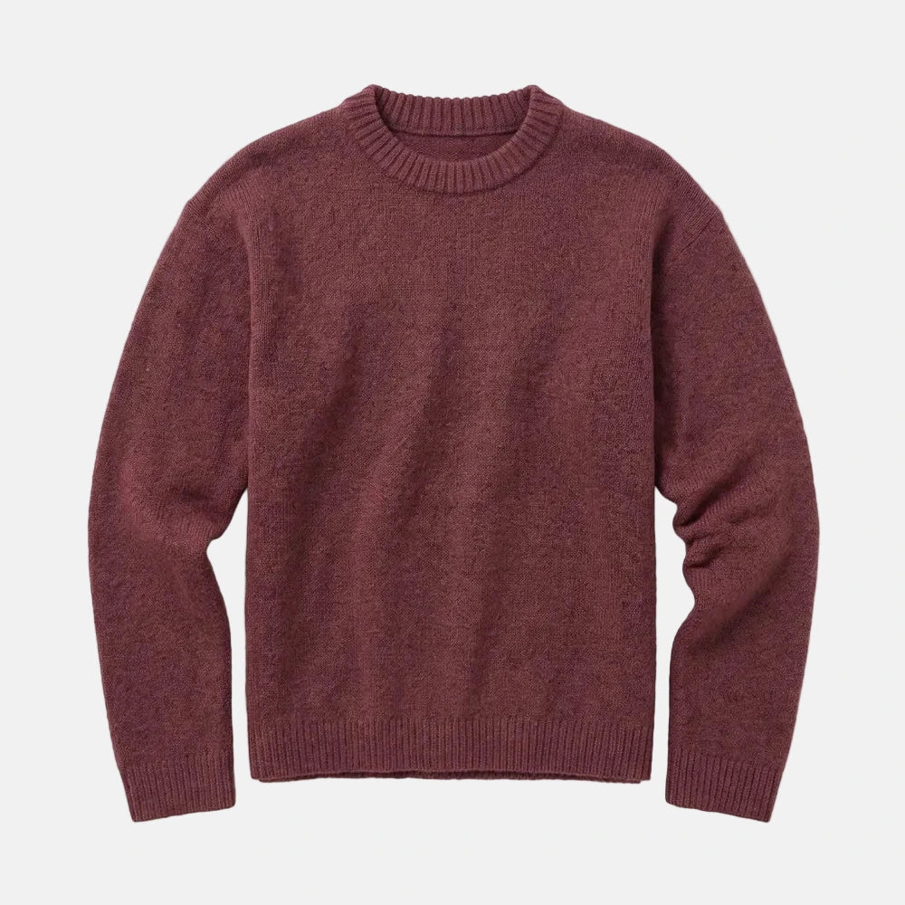 Soufflé Yarn Sweater Burgundy