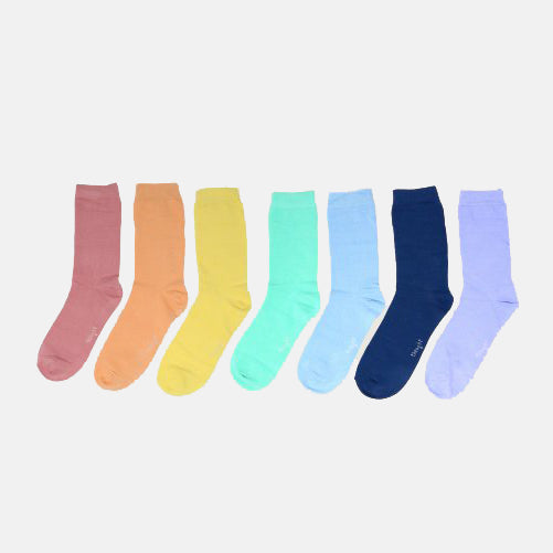 Bamboo Rainbow Sock Box 41-45  – THOUGHT
