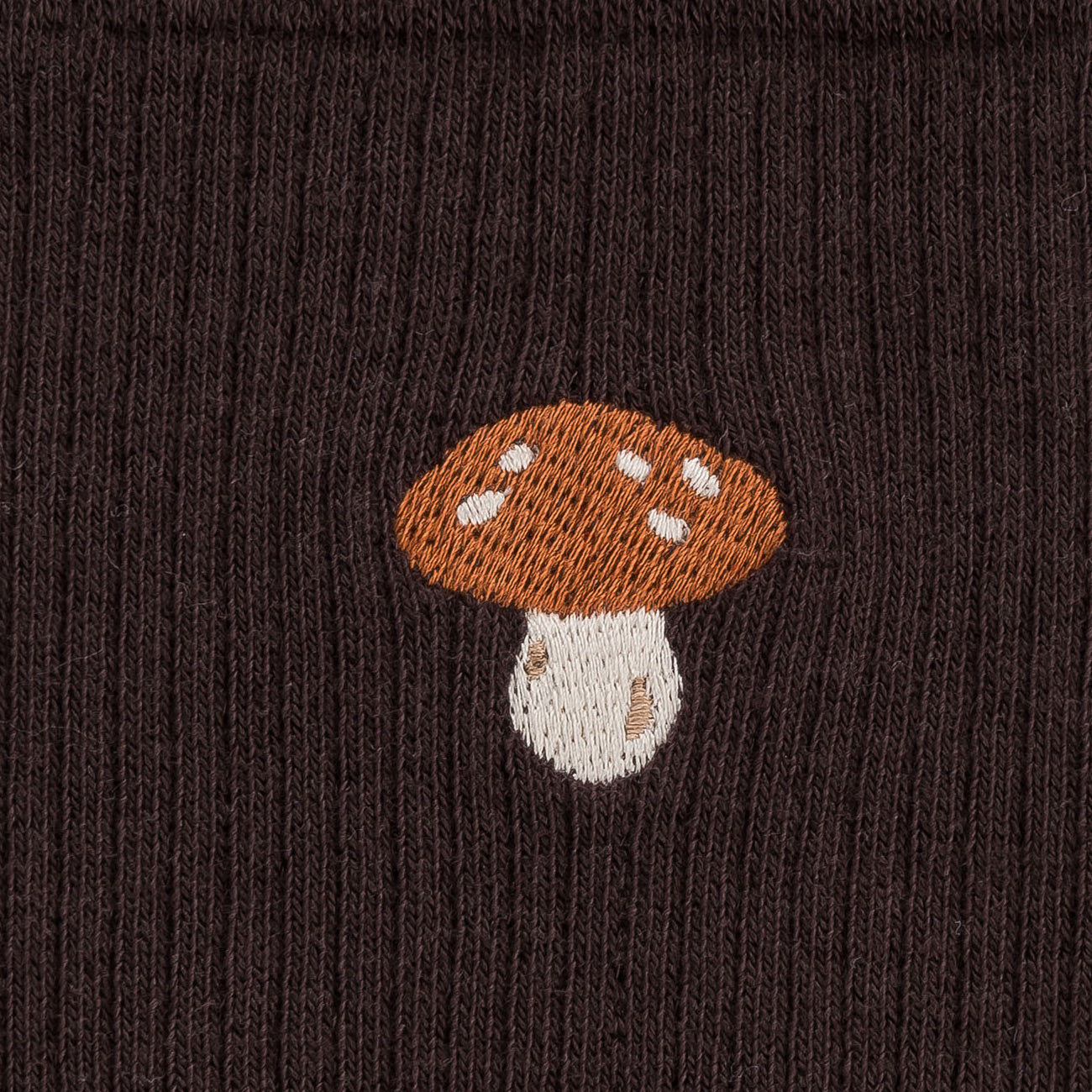 1-pack Ribbed Socks Mushroom
