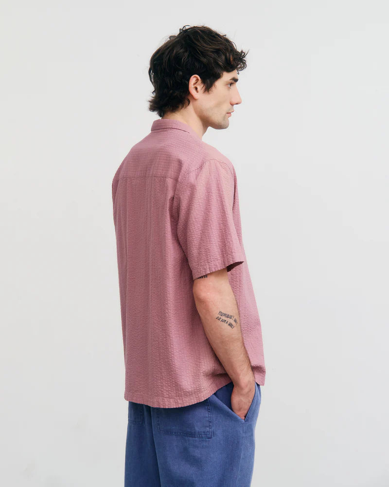 Bowling Shirt Pink Stone
