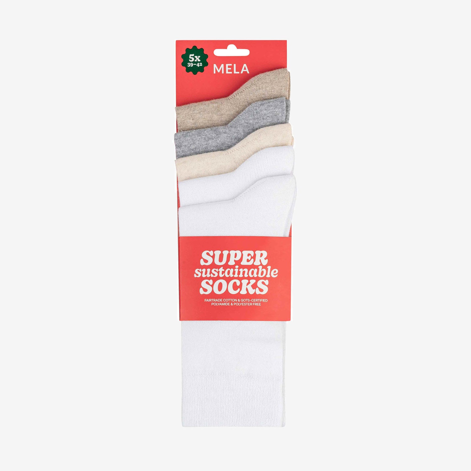 5-pack Super Sustainable Socks Light Classics Mix