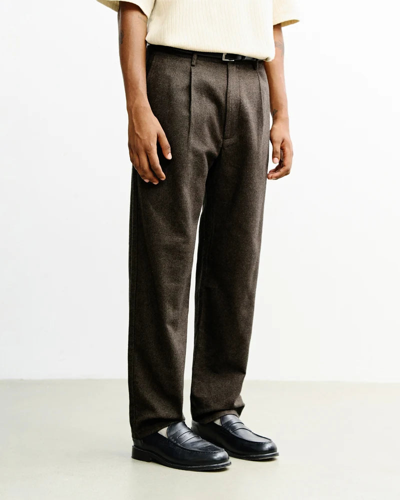 Flannel Everyday Pant Black Brown