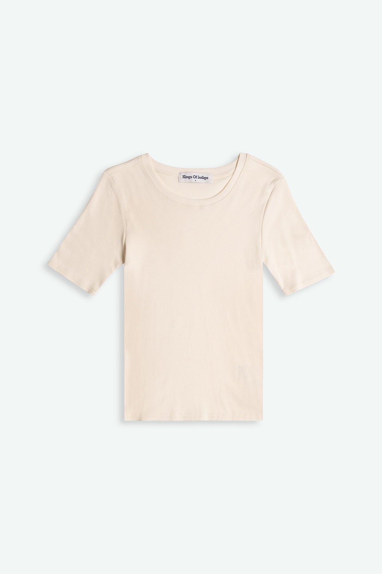 Rina  Ribbed T-shirt Off-White