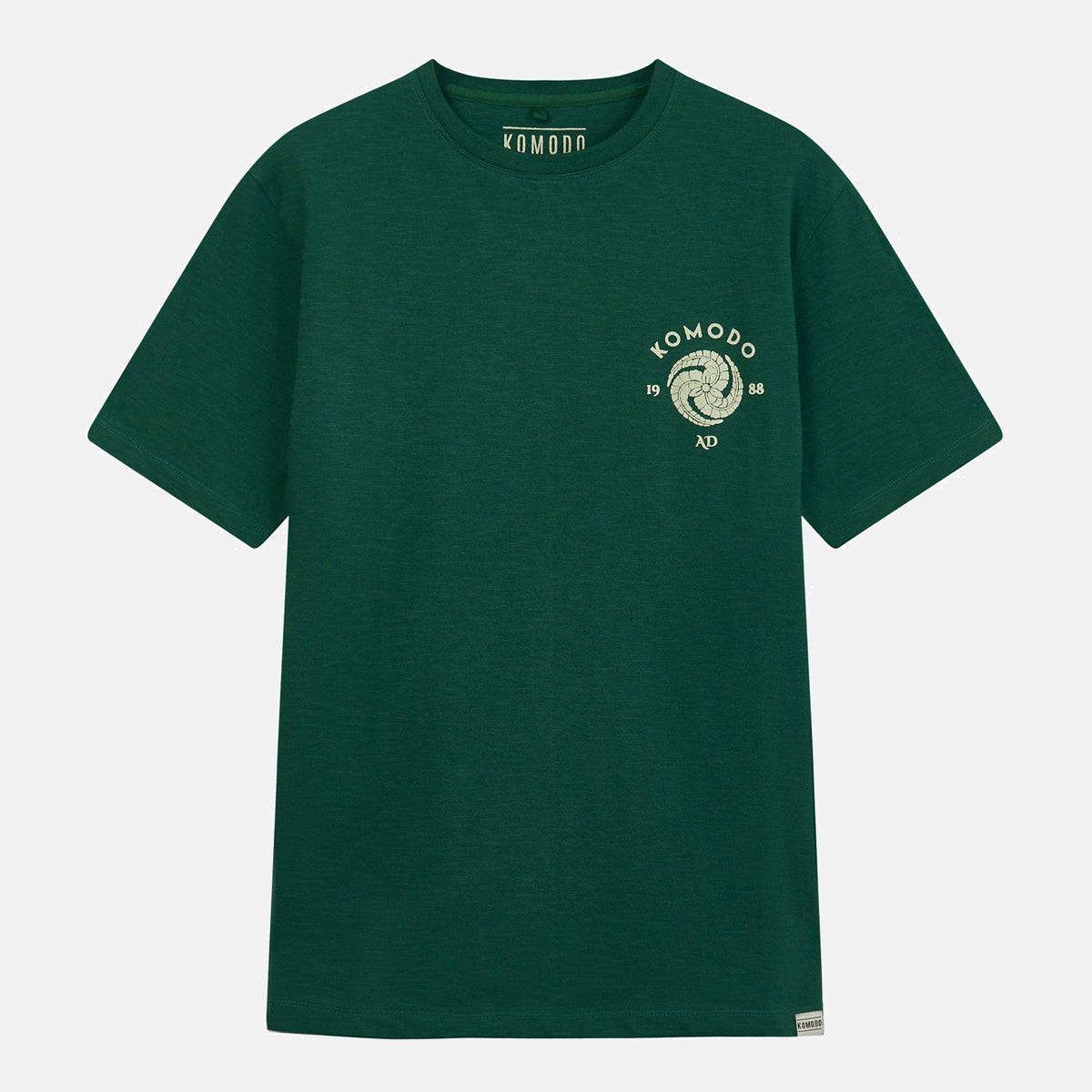 Crest Ekologisk T-shirt Herr Teal - KOMODO