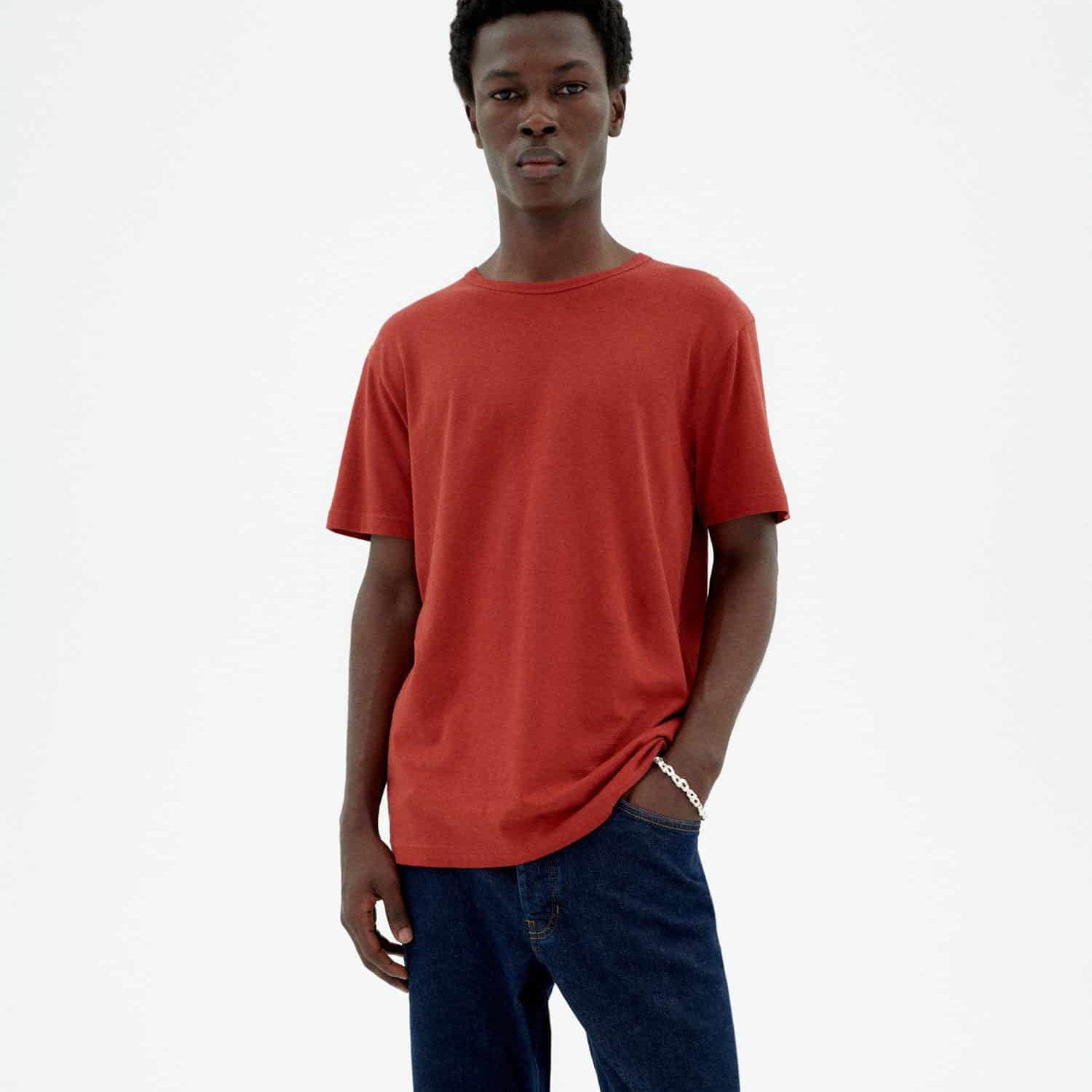 Hemp T-shirt Orange Red