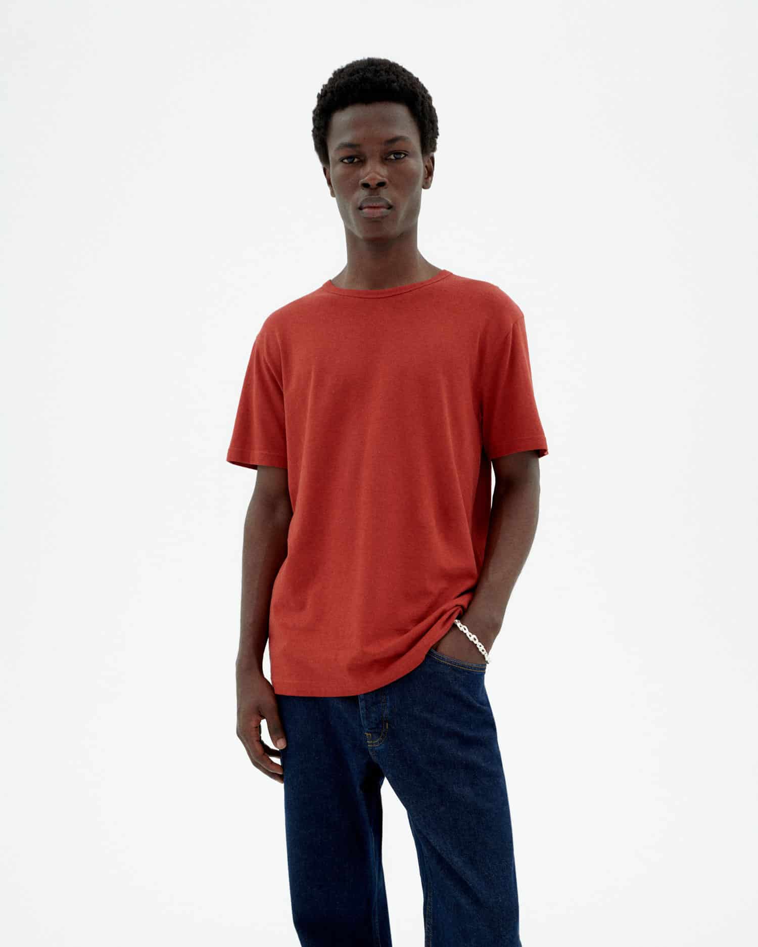 Hemp T-shirt Orange Red