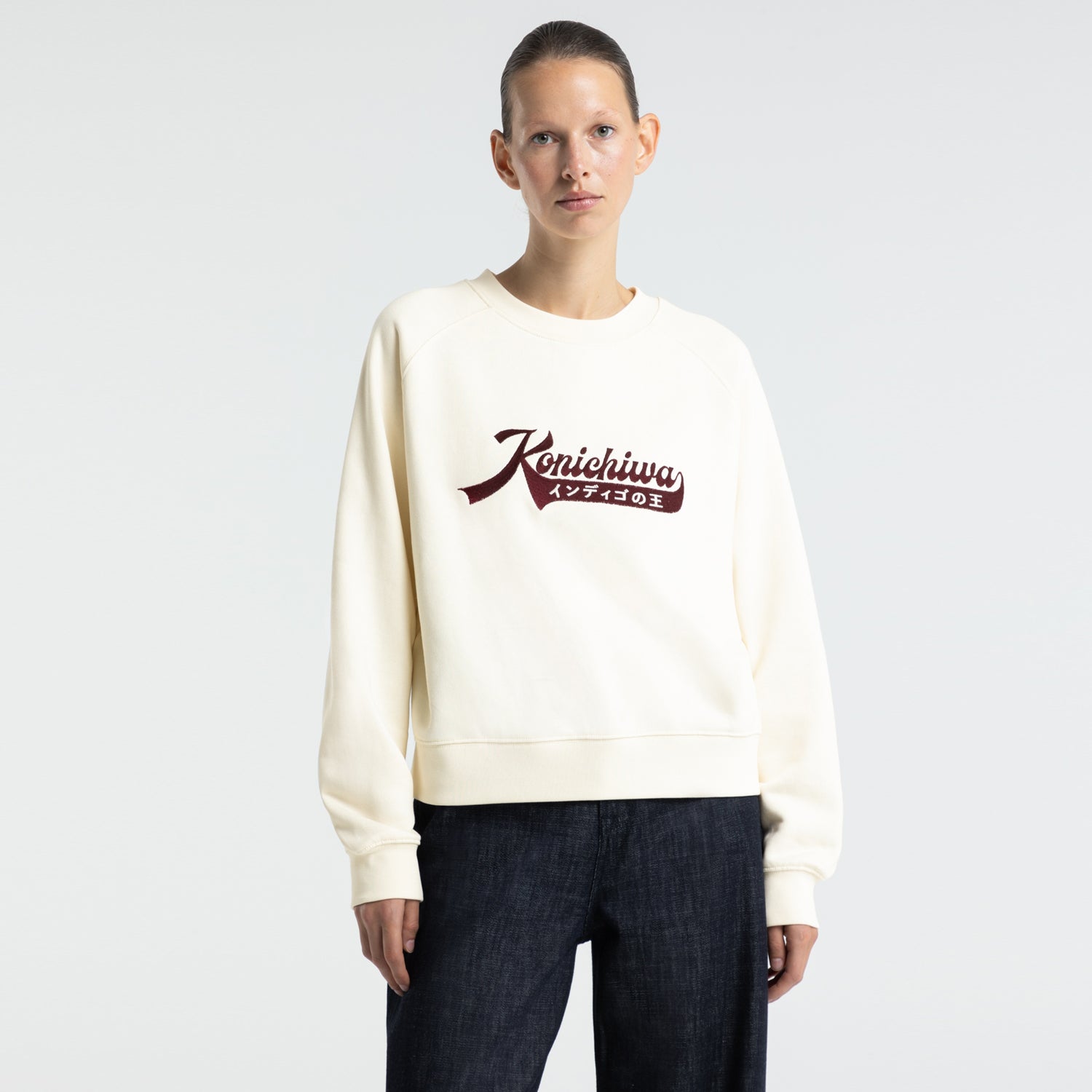 Tajima Konichiwa Cloud Dancer Sweatshirt