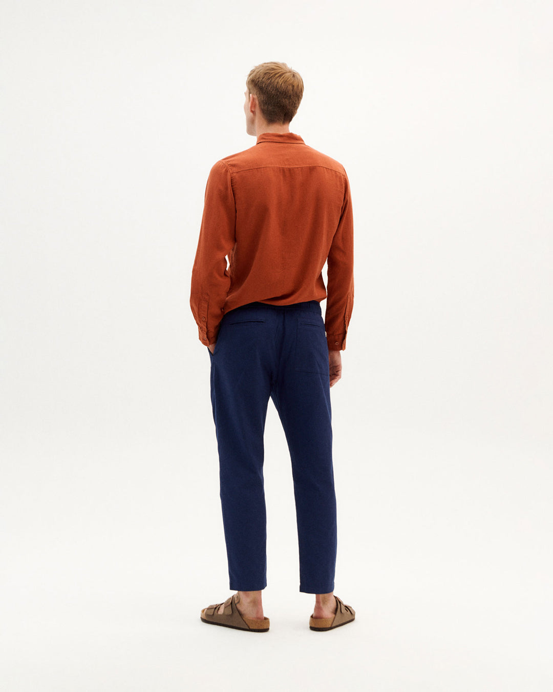 Light Travel Pants Blue Night - THINKING MU