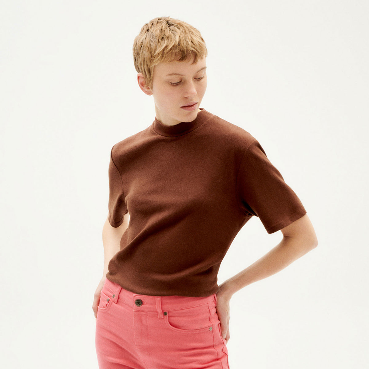 Hampa T-shirt Aidin Brun - THINKING MU