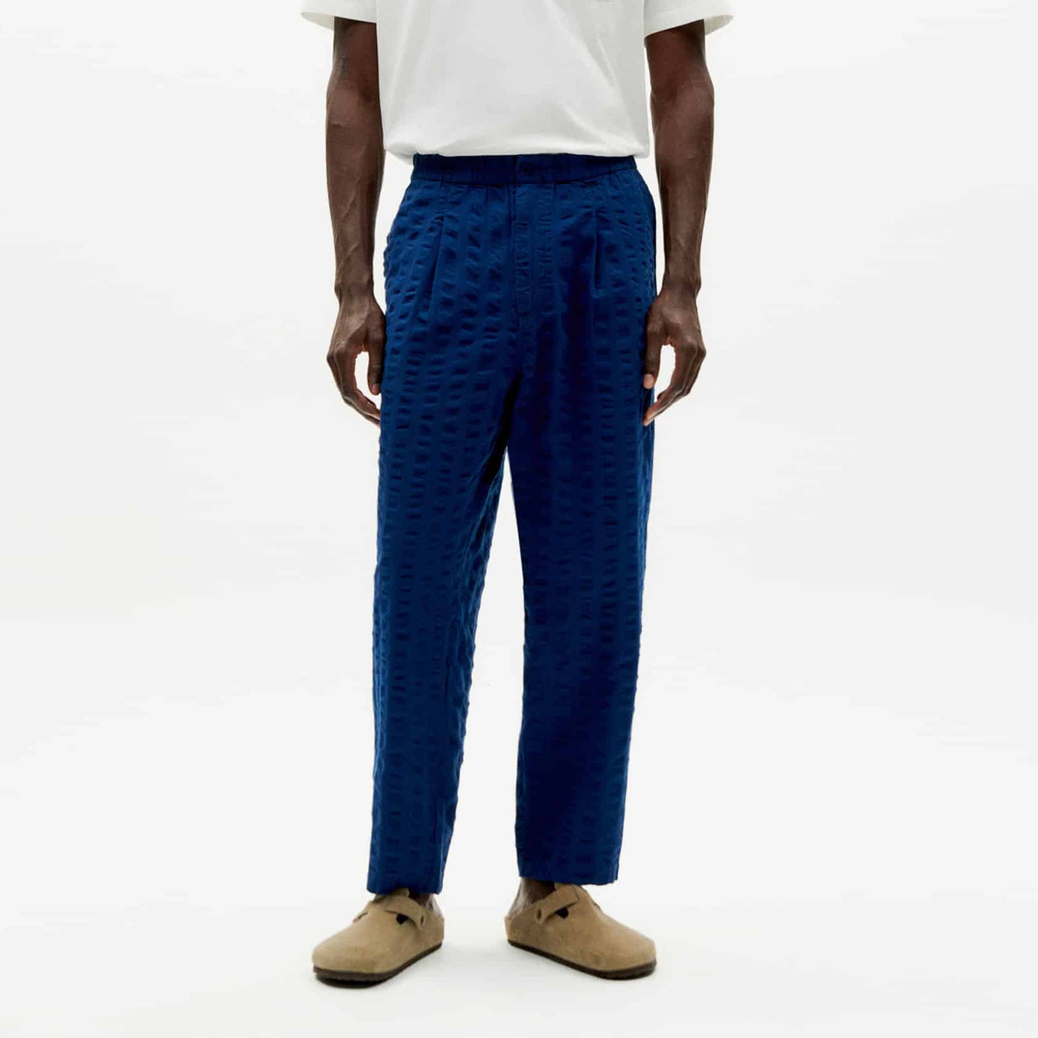 Luc Big Seersucker Navy - THINKING MU