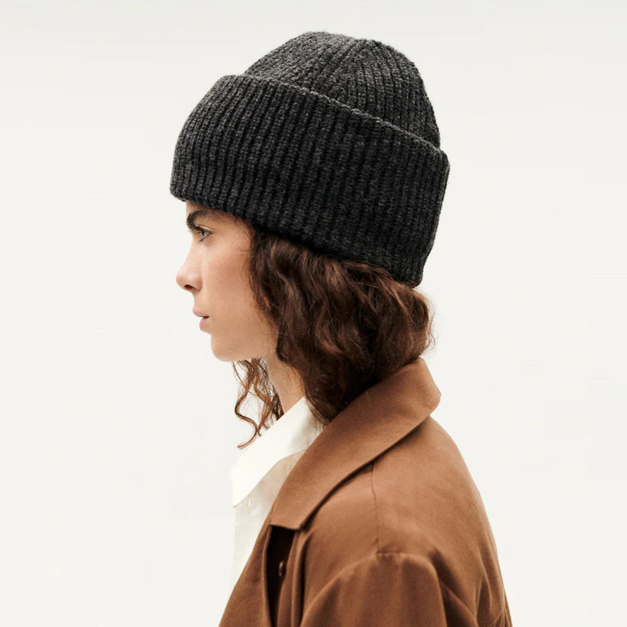 Ruby Wool Beanie Dark Grey