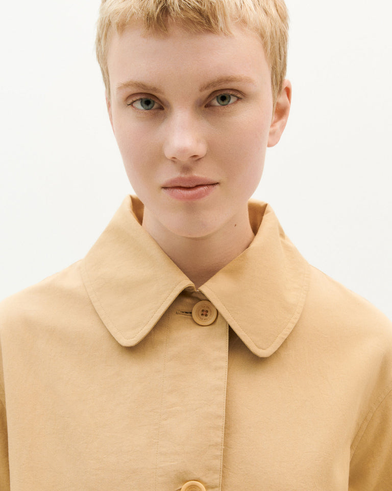 Macarena Trench Coat Camel - THINKING MU