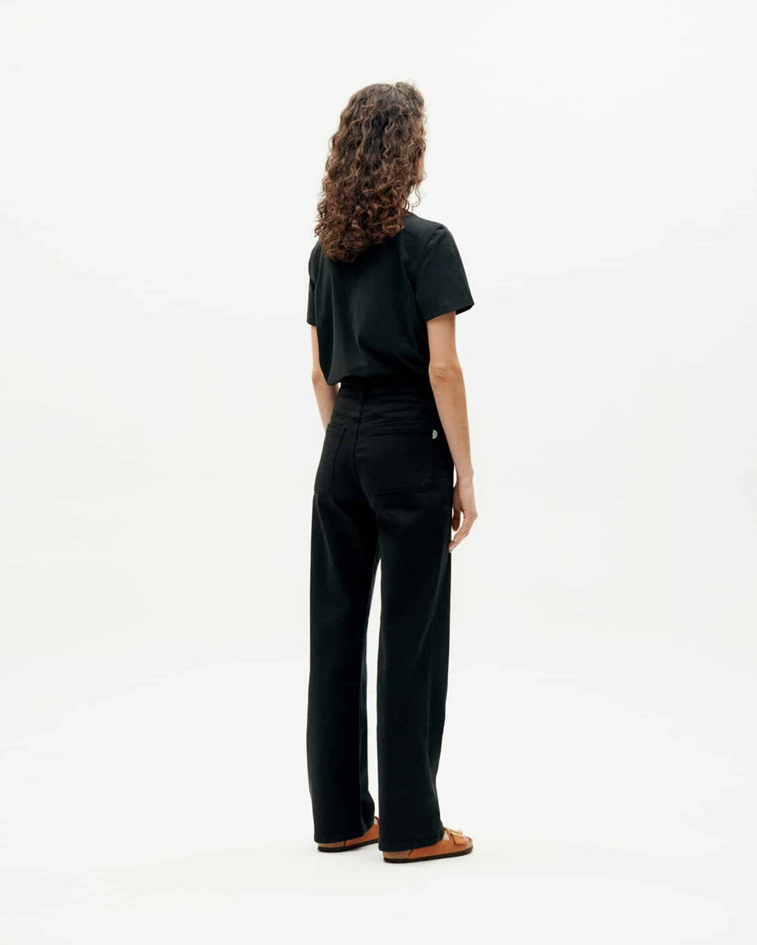 Theresa Organic Vegan Pants Black - THINKING MU