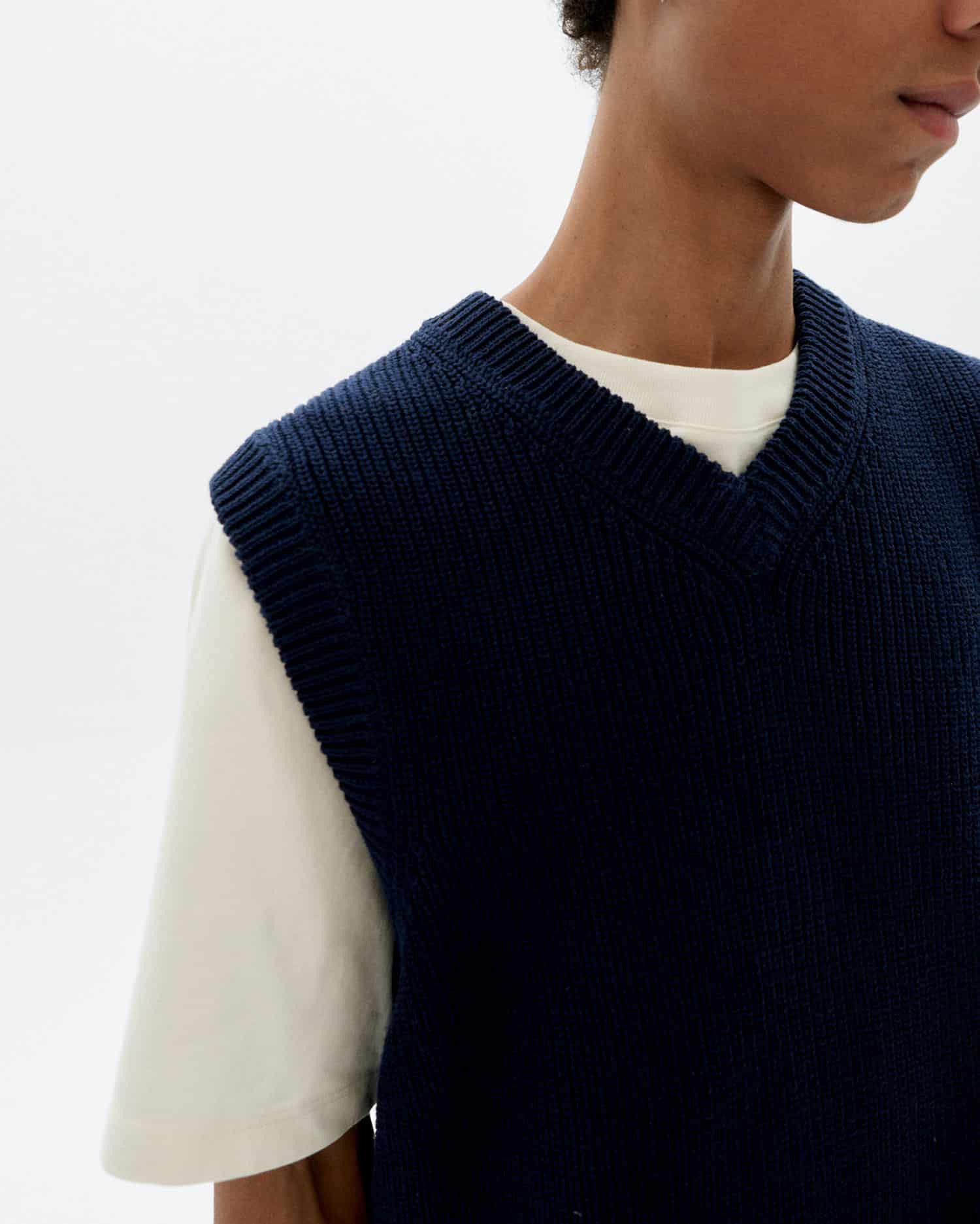 Oliver Knit Vest Navy