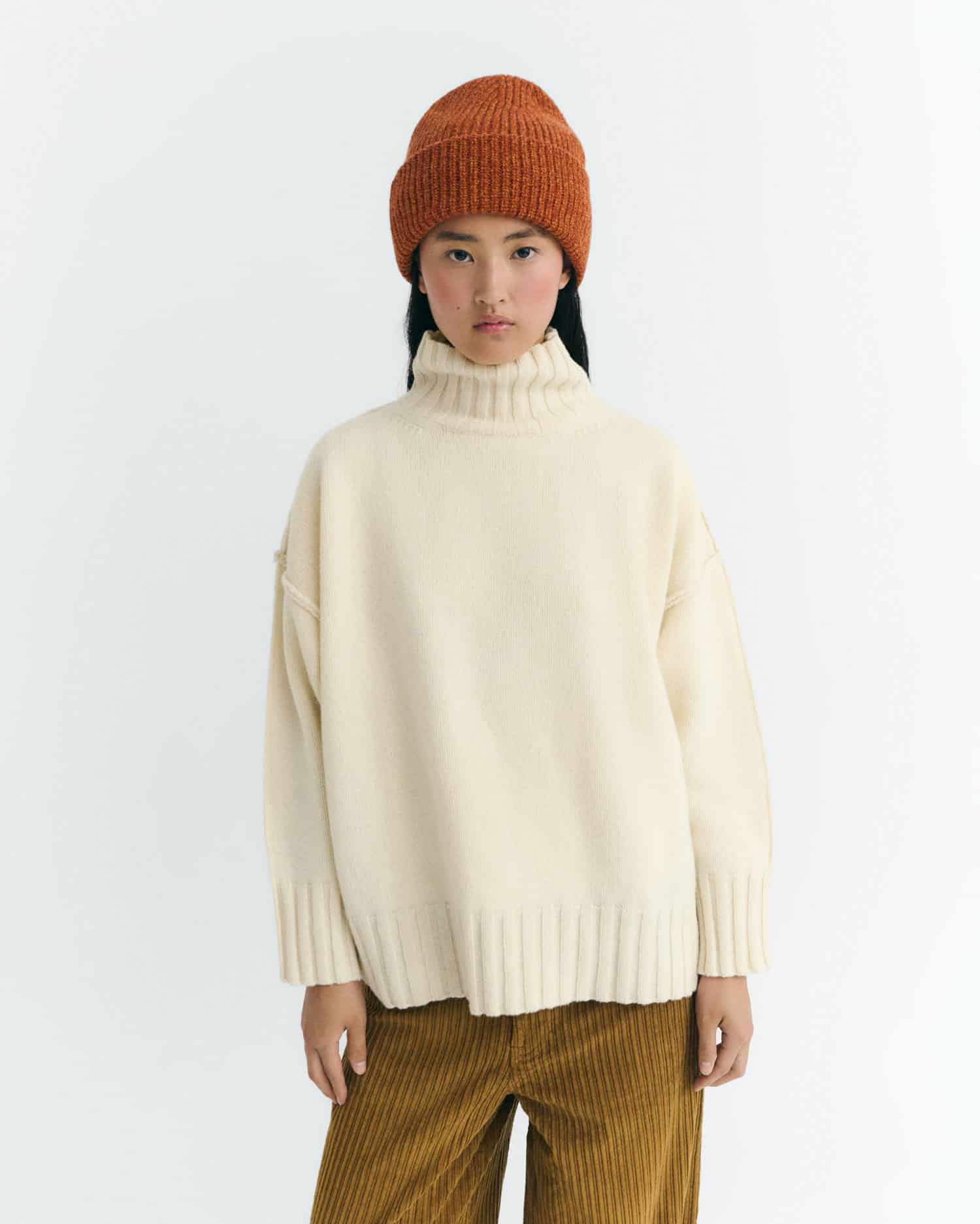 Ruby Wool Beanie Orange