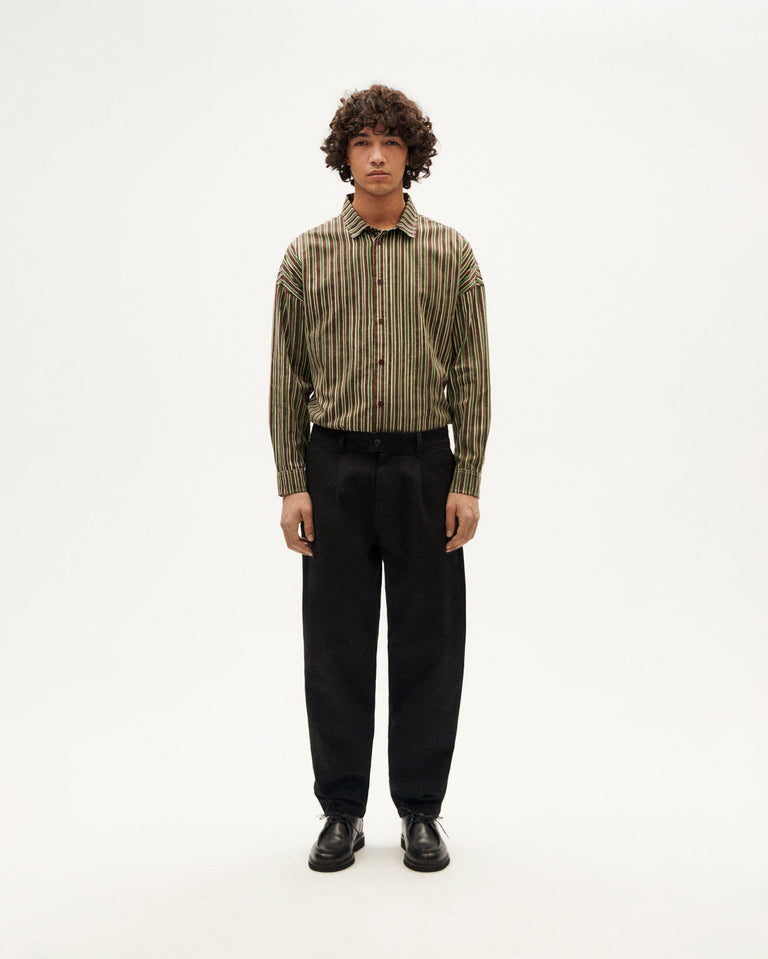 Haru Vertical Striped Shirt - THINKING MU