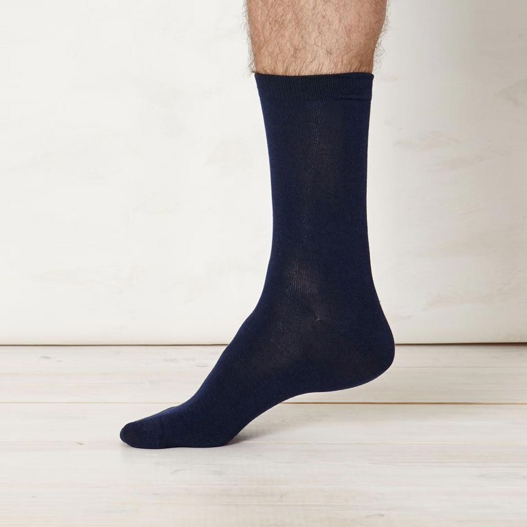 Bambustrumpor Jimmy Bamboo Socks Navy – THOUGHT