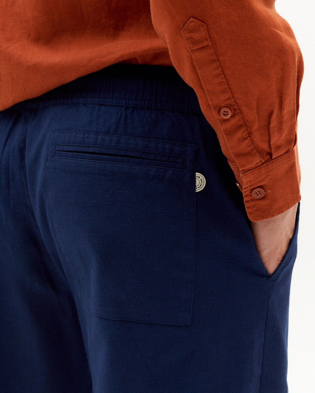 Light Travel Pants Blue Night - THINKING MU