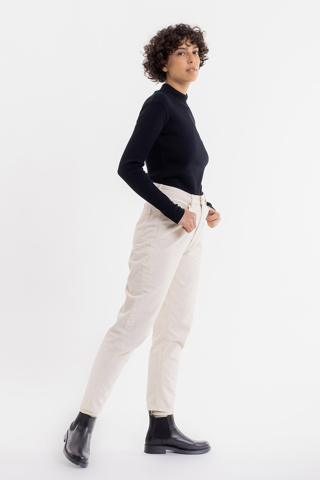 Mock Neck Longsleeve Black - ROTHOLZ