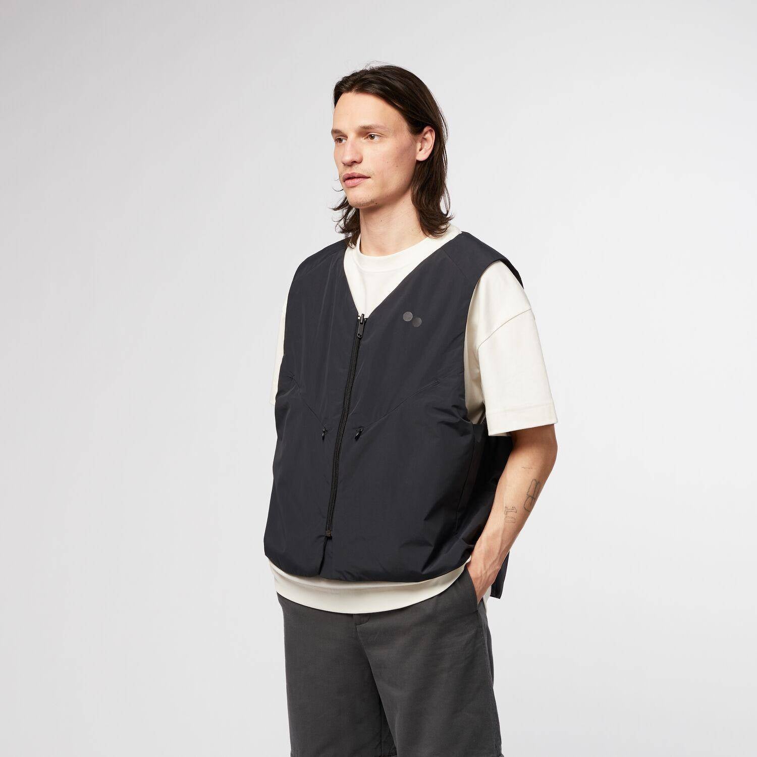 Kapok Functional Vest Unisex Black - PINQPONQ