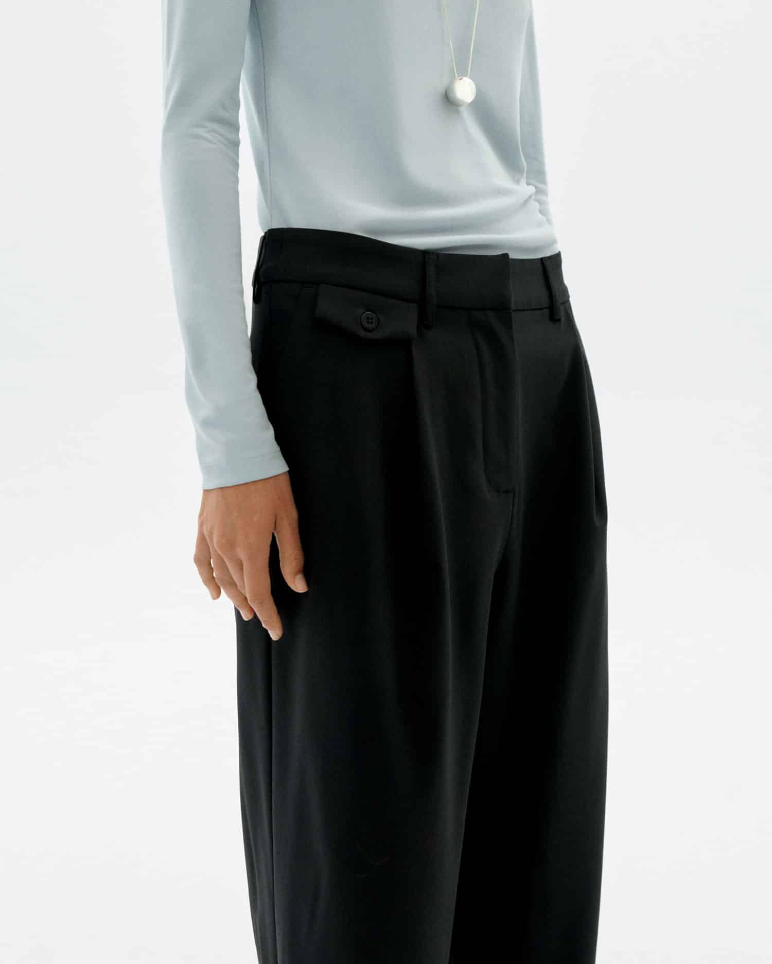 Pat Wool Pants Black