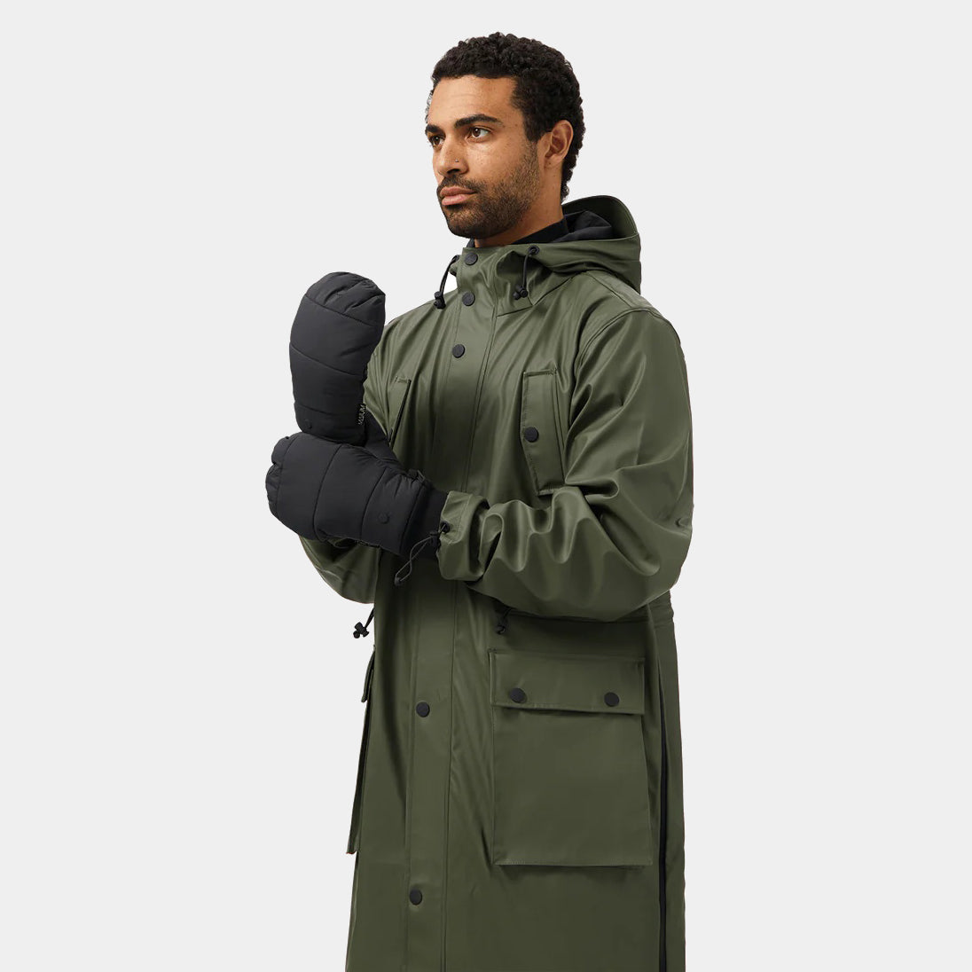 Convertible Waterproof Winter Mittens Black