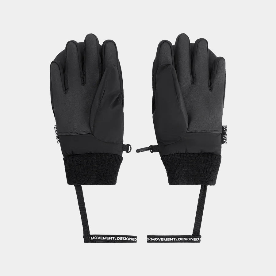 Convertible Waterproof Winter Mittens Black