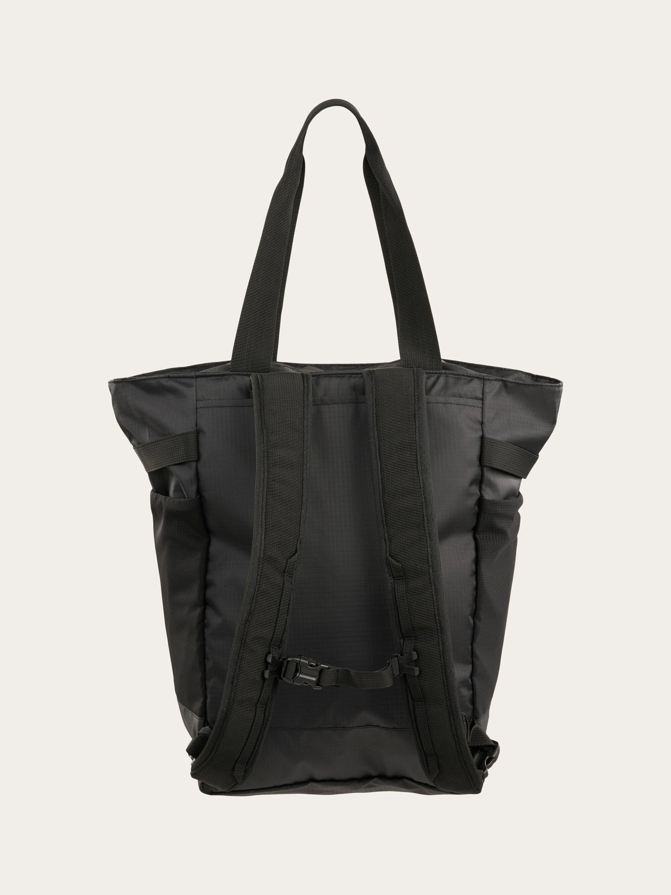 Packable Tote Backpack 25L Jet Black - KNOWLEDGE COTTON APPAREL