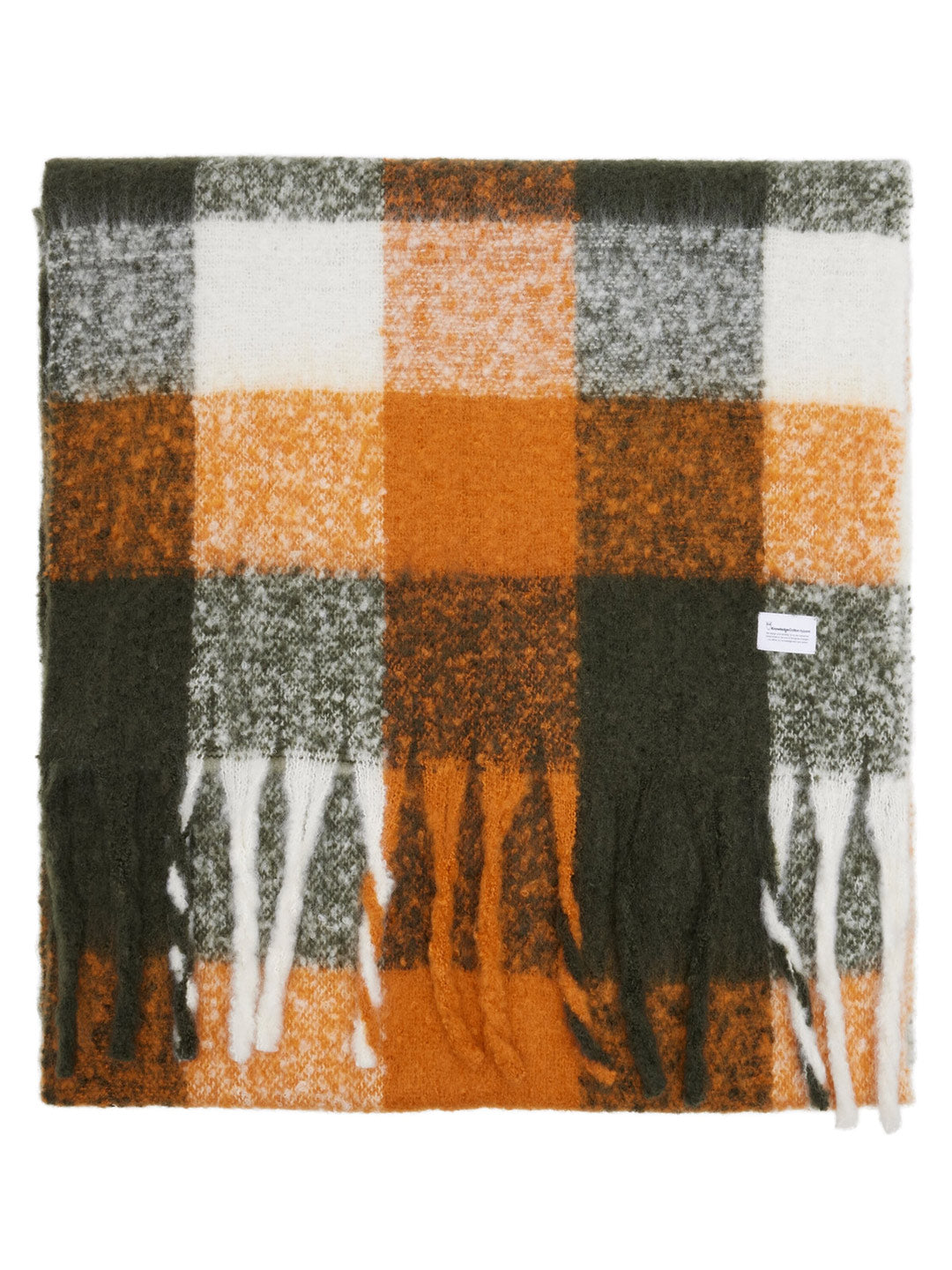 Scarf Vegan Recycled Green Check