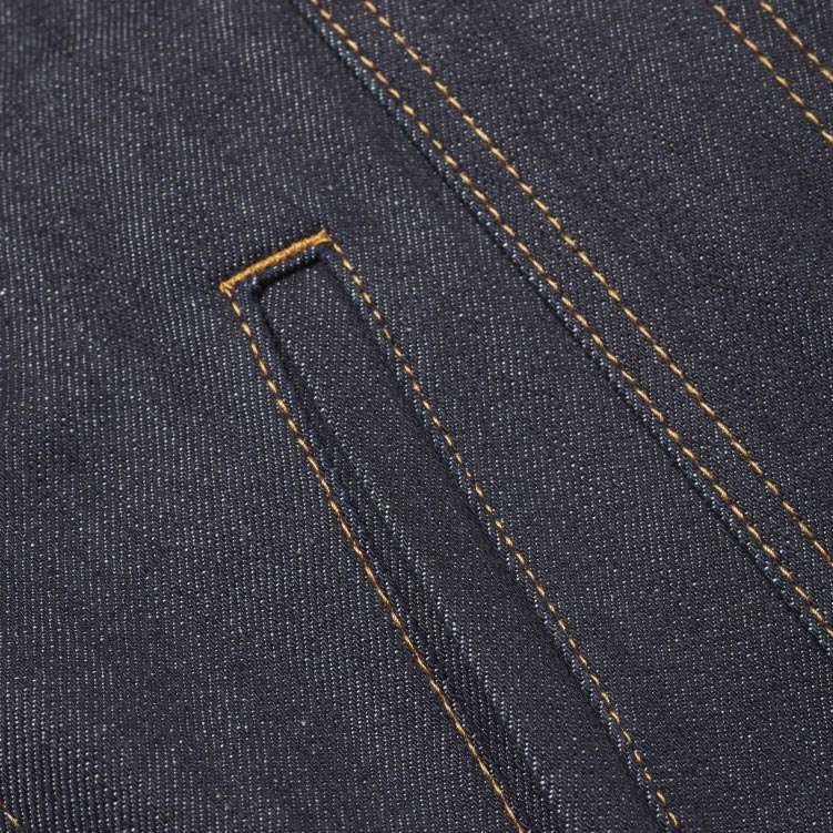Fry Raw Blue Selvedge Denim Jacket - KNOWLEDGE COTTON APPAREL