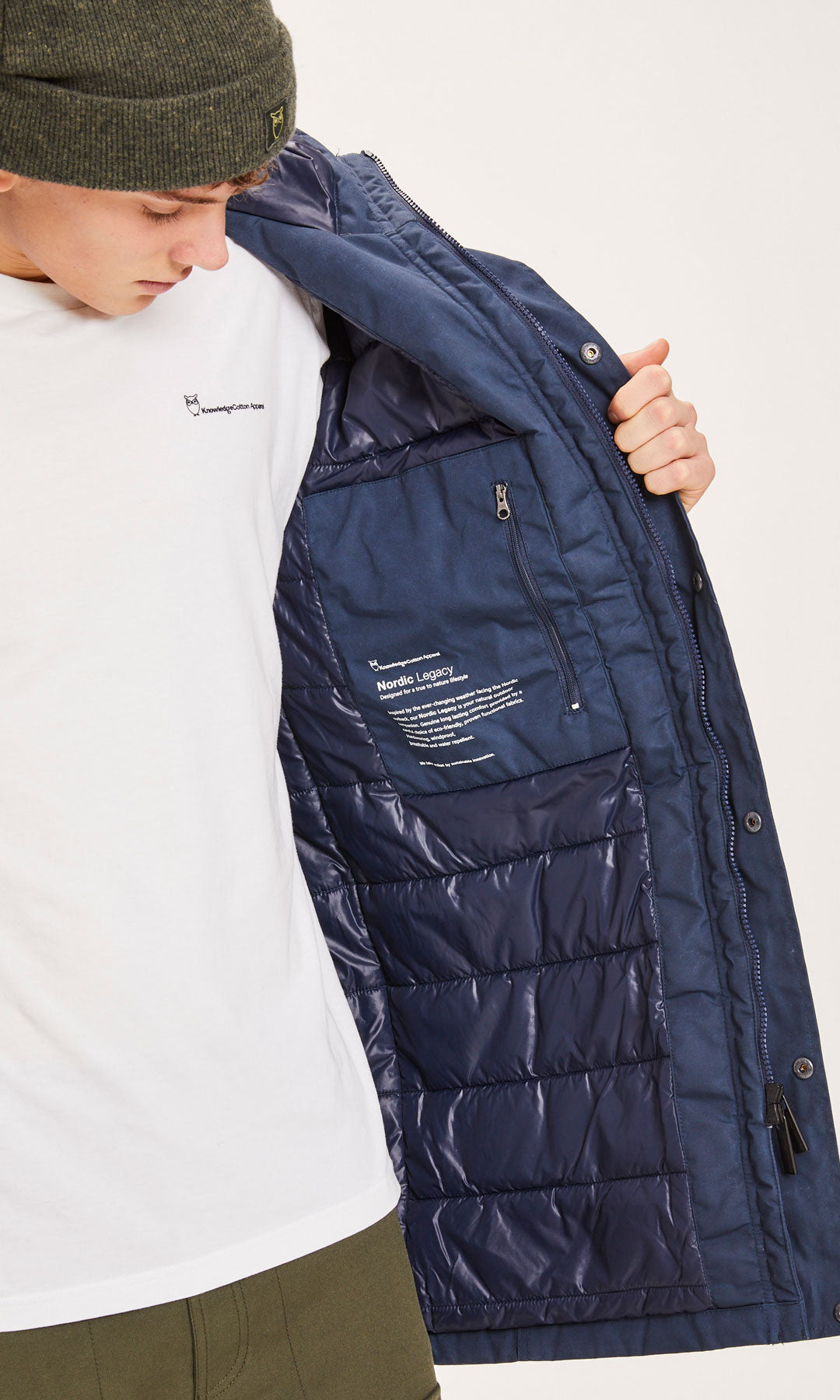 Nordic Legacy Expedition Jacket Total Eclipse - KNOWLEDGE COTTON APPAREL