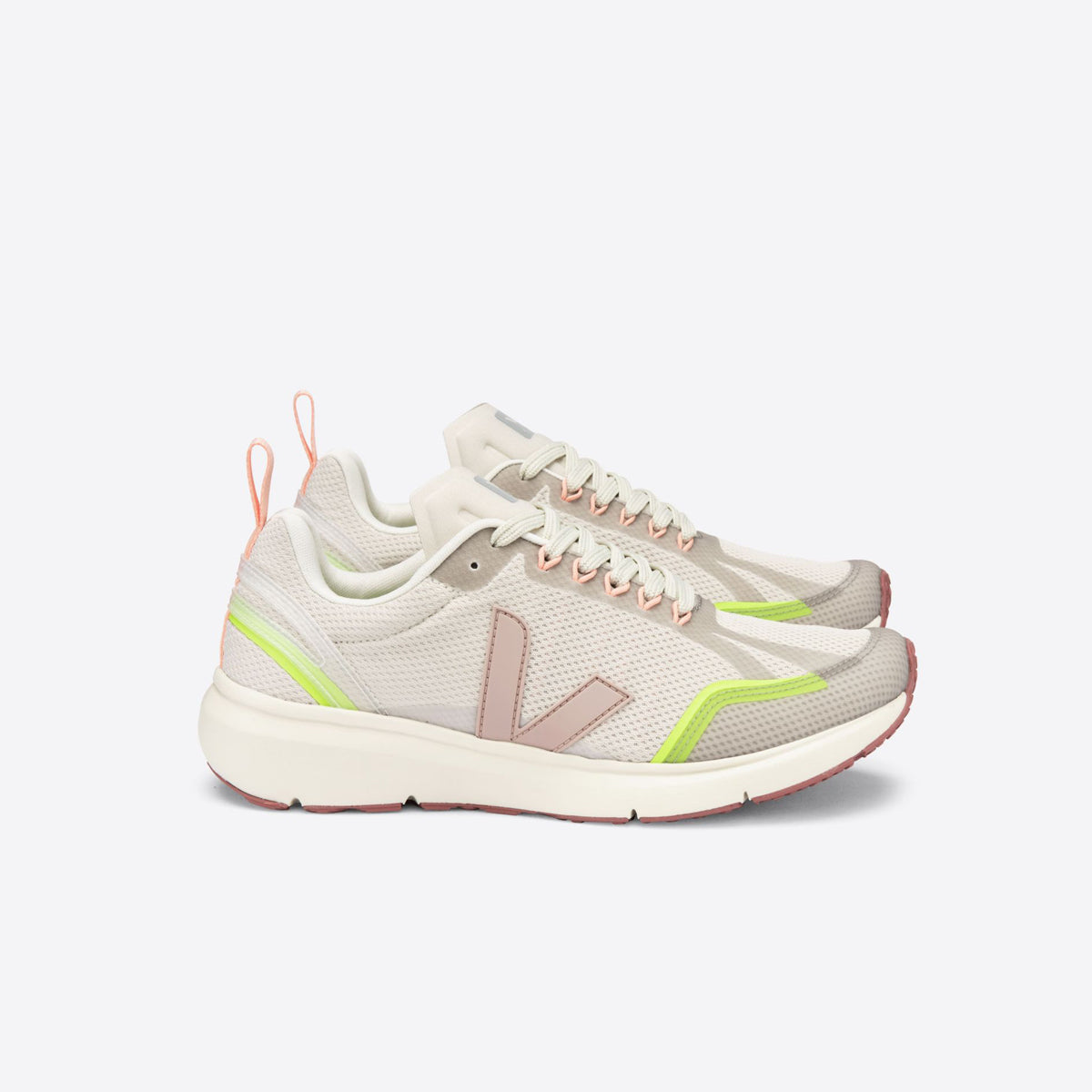 Condor 2 Natural Parme Jaune Fluo - Women´s - VEJA