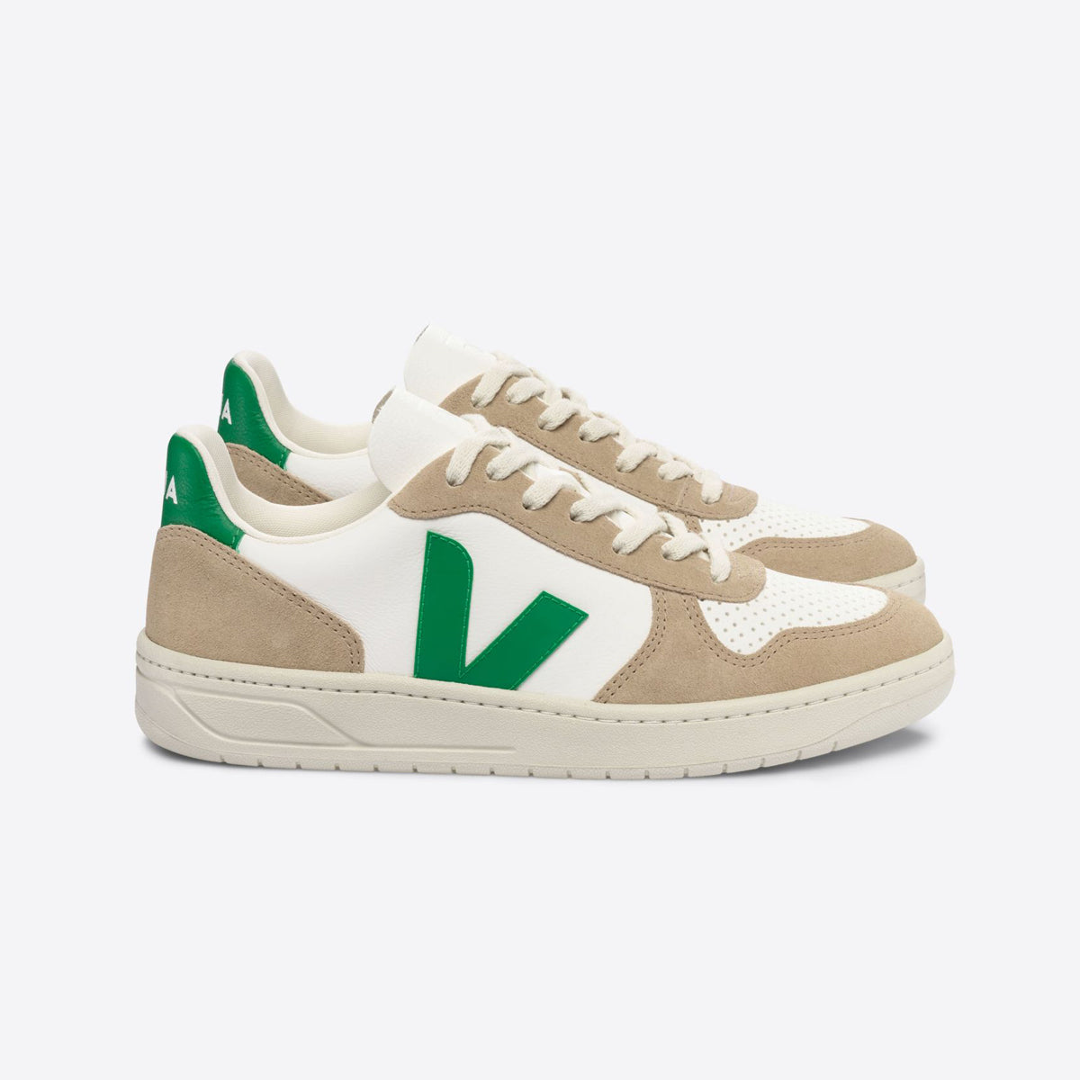 V-10 White Emeraude Sahara - Unisex - VEJA