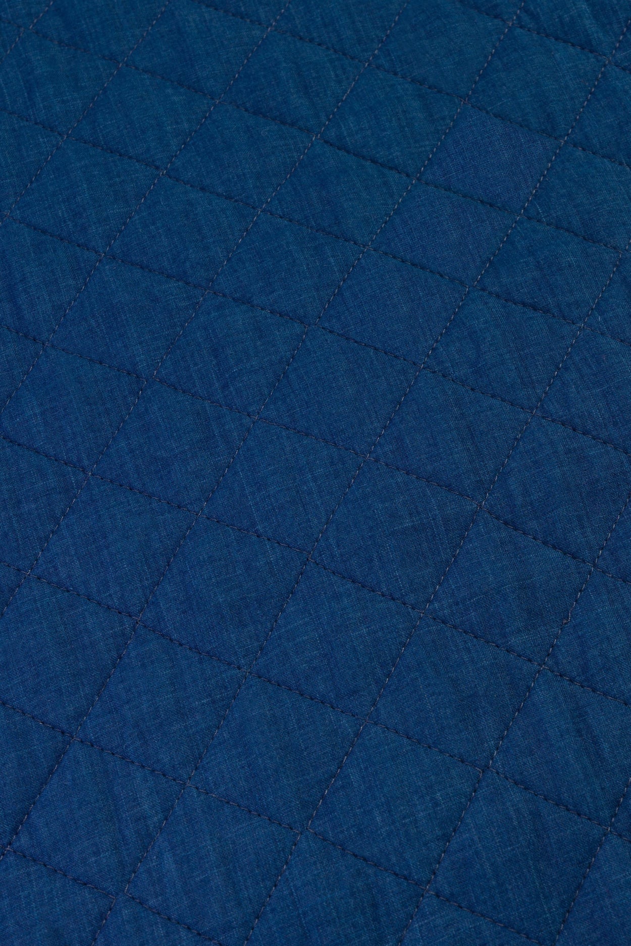Abbas Vest Quilt Solid Indigo - KINGS OF INDIGO