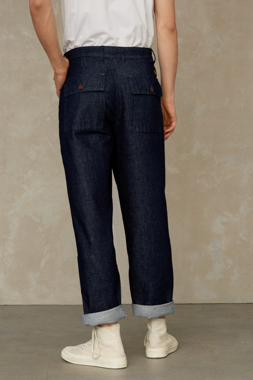 Arnold Gleen Rinse Wide Pants - KINGS OF INDIGO