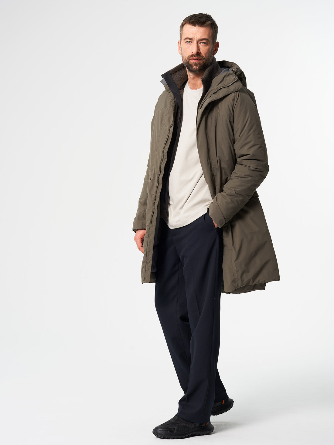 Parka Kapok Vegan Coffe Brown - PINQPONQ