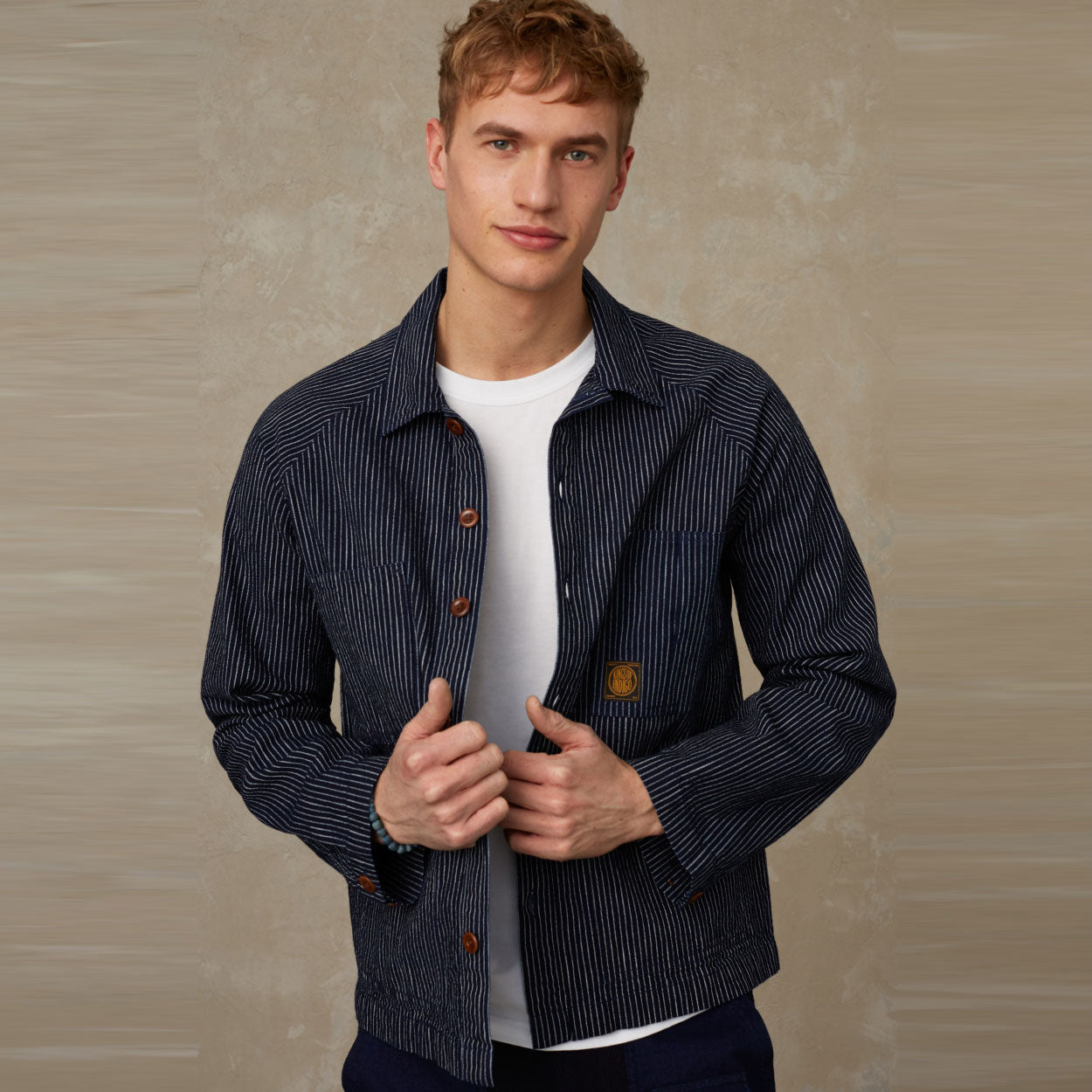 Vlad Overshirt Stripe Indigo - KINGS OF INDIGO