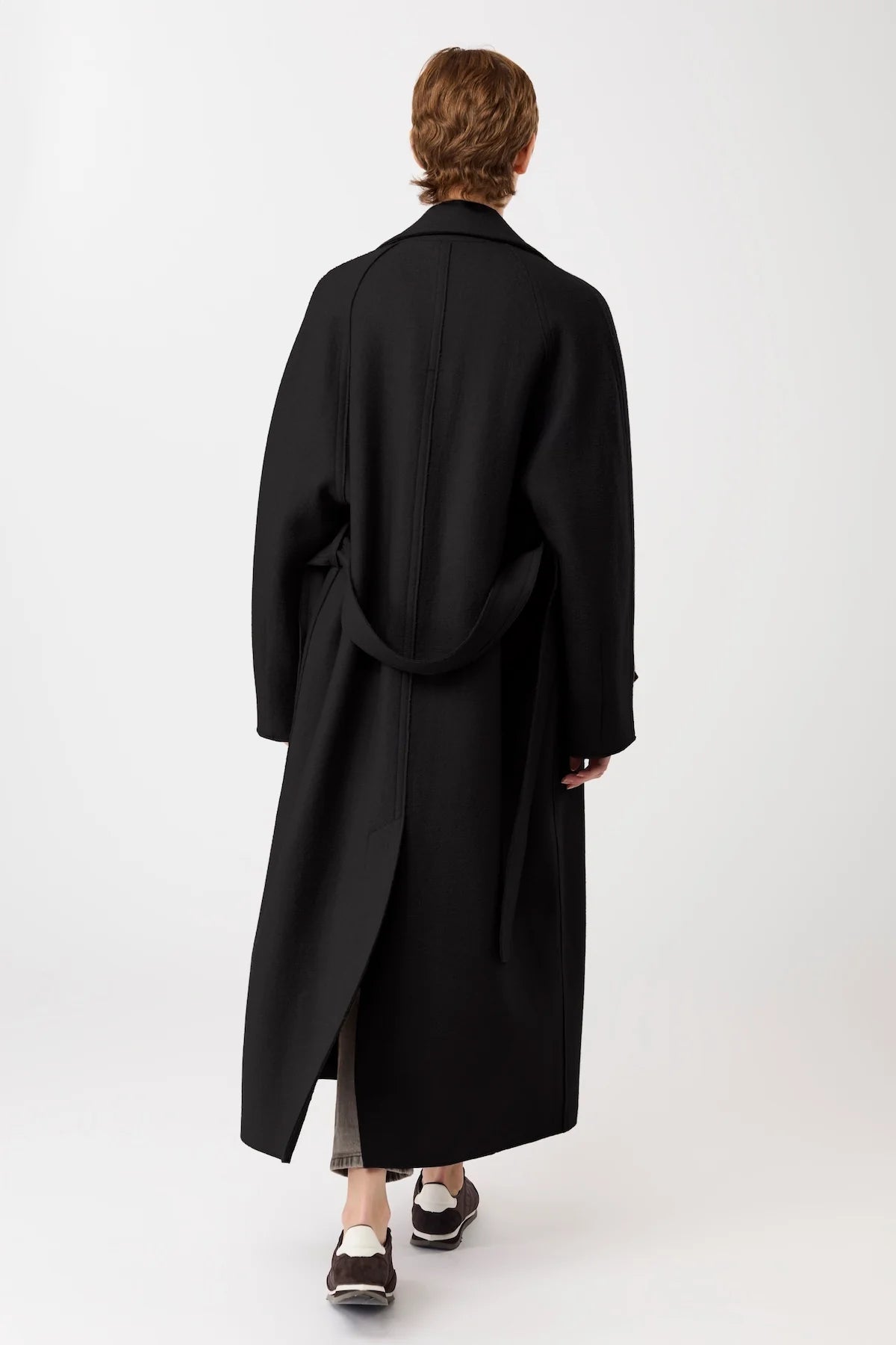 Women's Walking Coat Organic Wool (GOTS) Black