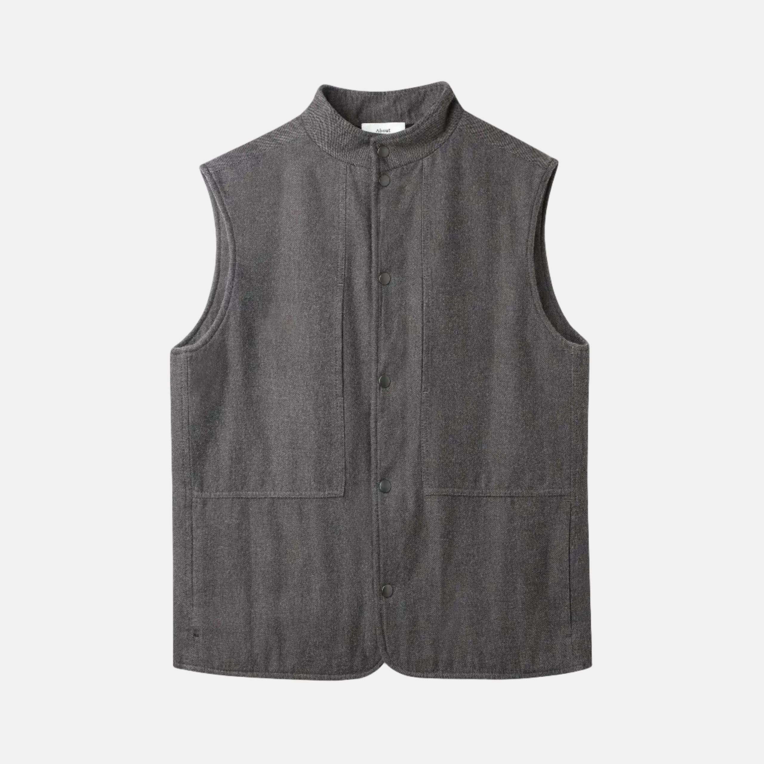 Wendel Flannel Vest Eco Mud
