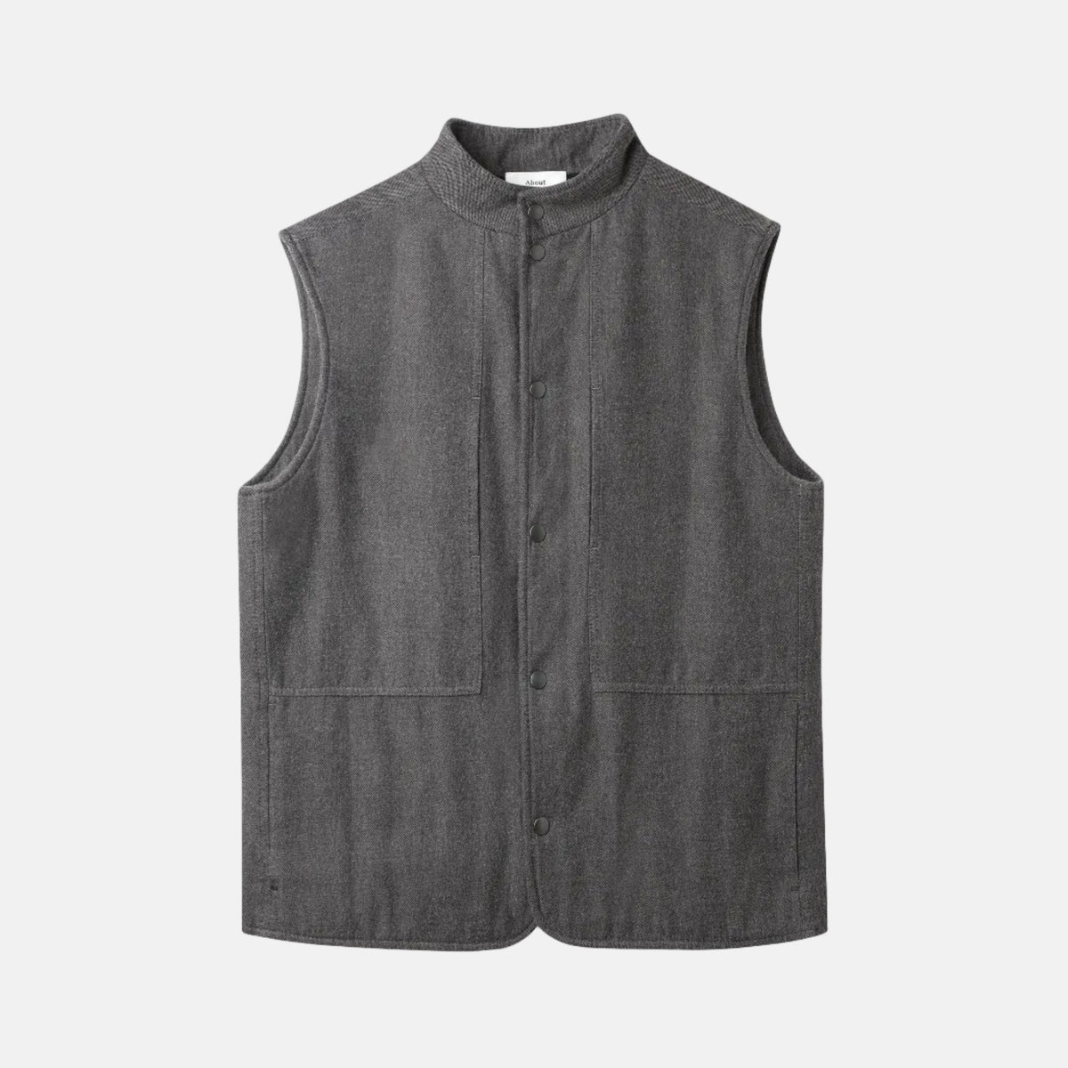 Wendel Flannel Vest Eco Mud