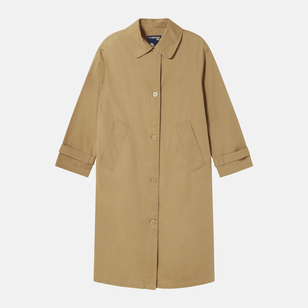 Macarena Trench Coat Camel - THINKING MU